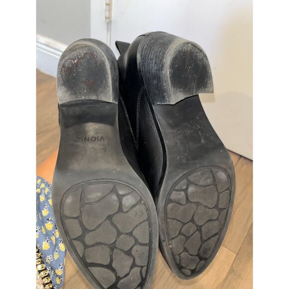 Vionic ecily Ankle Womens Black Leather Boots Size 10 - Picture 7 of 9